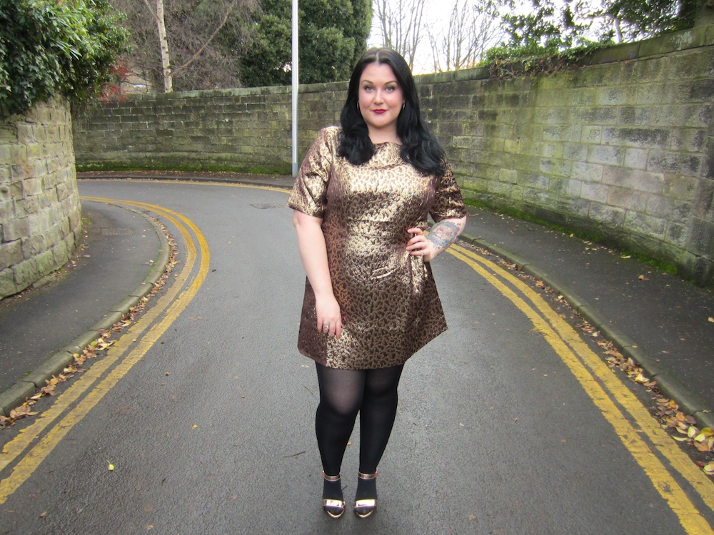 Simpy Be Metallic Shift Dress